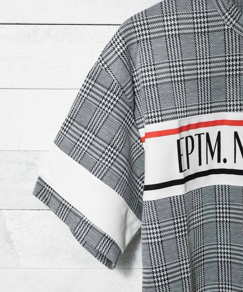 EPTM（エピトミ）の「【T18】【EPTM/エピトミ】S/S PLAID LOGO TEE（Tシャツ/カットソー・レディース・ブラック・MEDIUM/LARGE）」の7枚目の写真
