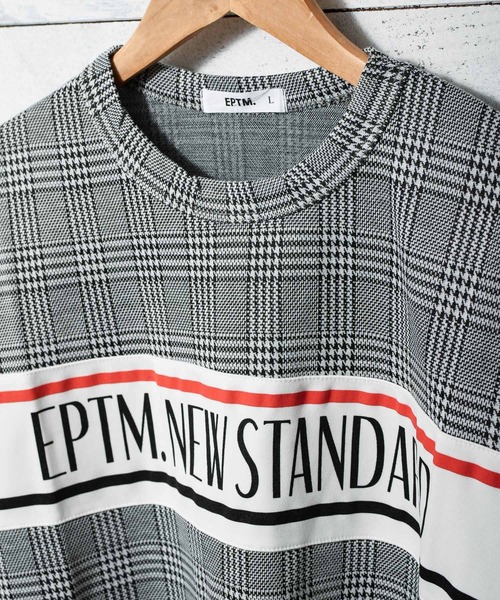 EPTM（エピトミ）の「【T18】【EPTM/エピトミ】S/S PLAID LOGO TEE（Tシャツ/カットソー・レディース・ブラック・MEDIUM/LARGE）」の8枚目の写真
