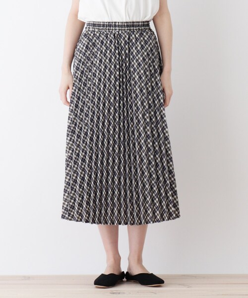 DRESKIP(ドレスキップ)の「◆プリーツスカート(スカート・レディース・ナチュラル/ブラウン系その他/ダークオレンジ/ネイビー系1・02/03/04)」の5枚目の写真