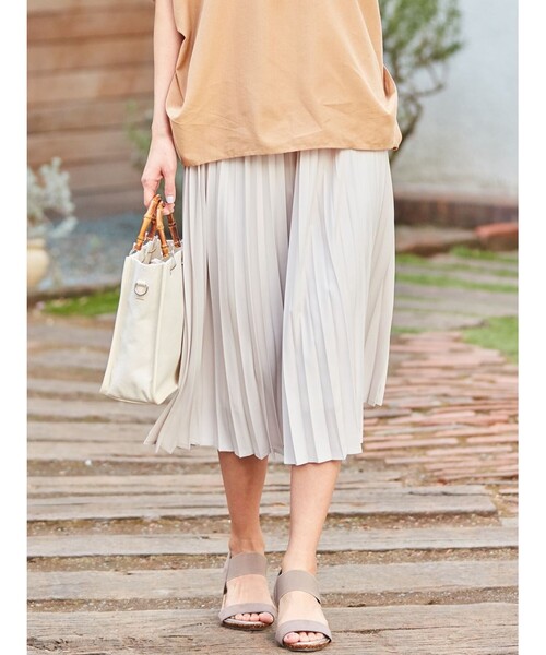 DRESKIP(ドレスキップ)の「◆プリーツスカート(スカート・レディース・ナチュラル/ブラウン系その他/ダークオレンジ/ネイビー系1・02/03/04)」の19枚目の写真