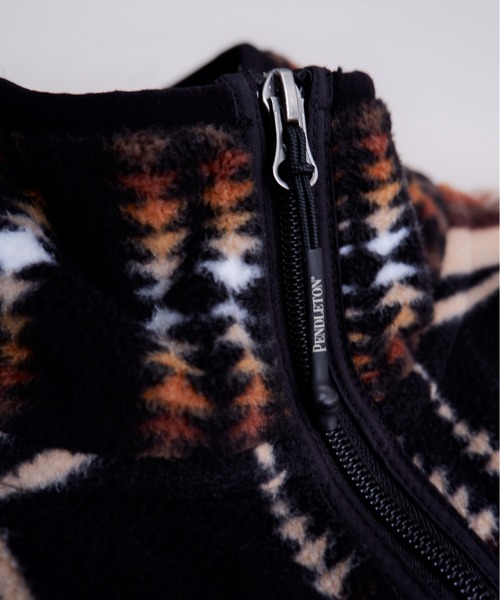PENDLETON（ペンドルトン）の「PENDLETON/ ペンドルトン　Stand Zip Blouson スタンドジップブルゾン 1475-5084（ブルゾン・メンズ・ブラック/ベージュ・MEDIUM/LARGE）」の8枚目の写真