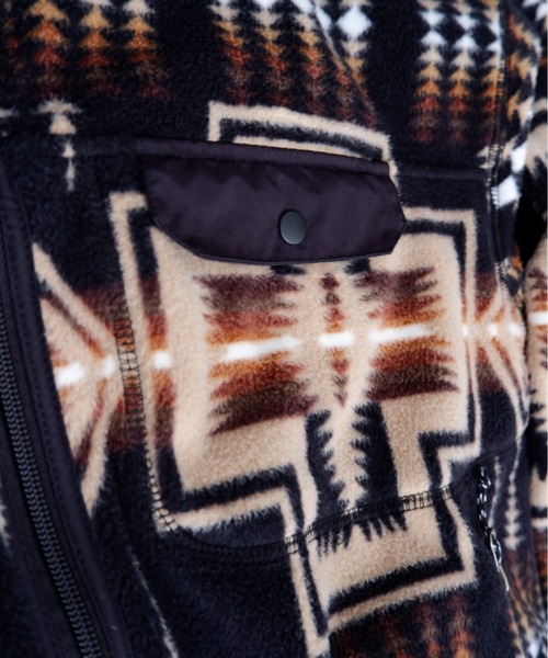 PENDLETON（ペンドルトン）の「PENDLETON/ ペンドルトン　Stand Zip Blouson スタンドジップブルゾン 1475-5084（ブルゾン・メンズ・ブラック/ベージュ・MEDIUM/LARGE）」の9枚目の写真