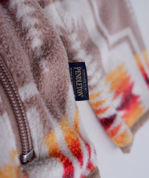 PENDLETON（ペンドルトン）の「PENDLETON/ ペンドルトン　Stand Zip Blouson スタンドジップブルゾン 1475-5084（ブルゾン・メンズ・ブラック/ベージュ・MEDIUM/LARGE）」の6枚目の写真