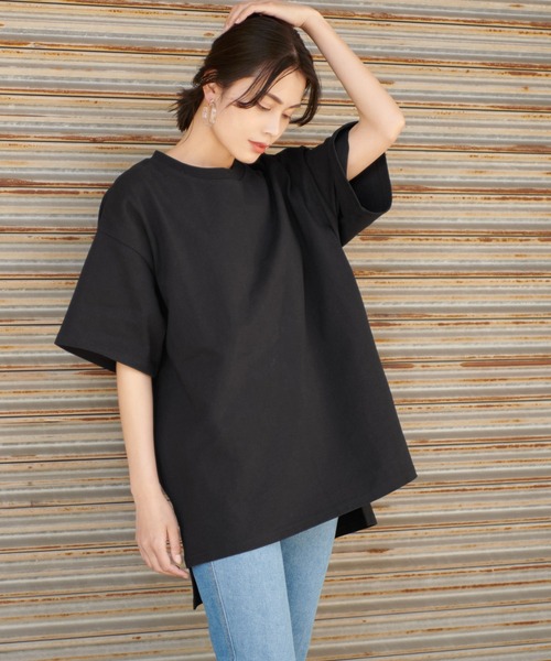 セール】ヘビーウェイトサイドスリットビッグT（Tシャツ