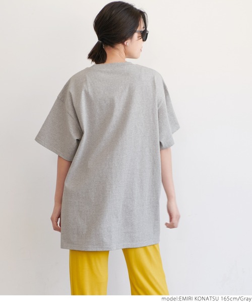 coca(coca)(コカ)の「ヘビーウェイトサイドスリットビッグT(Tシャツ/カットソー・レディース・ホワイト/ブラック/ベージュ/グレー・ONE SIZE)」の19枚目の写真