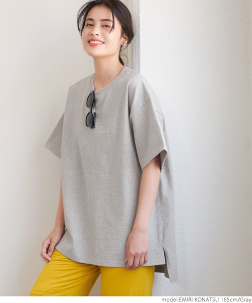 coca(coca)(コカ)の「ヘビーウェイトサイドスリットビッグT(Tシャツ/カットソー・レディース・ホワイト/ブラック/ベージュ/グレー・ONE SIZE)」の20枚目の写真