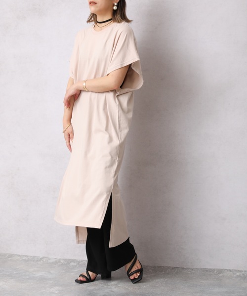 ap retro(アプレトロ)の「フレンチスリーブカットワンピース【ZOZO限定アイテム】(ワンピース・レディース・チャコールグレー/ライトブルー/ブラック/ベージュ/カーキ/アイボリー/ブルーグリーン/ライトベージュ・FREE)」の14枚目の写真