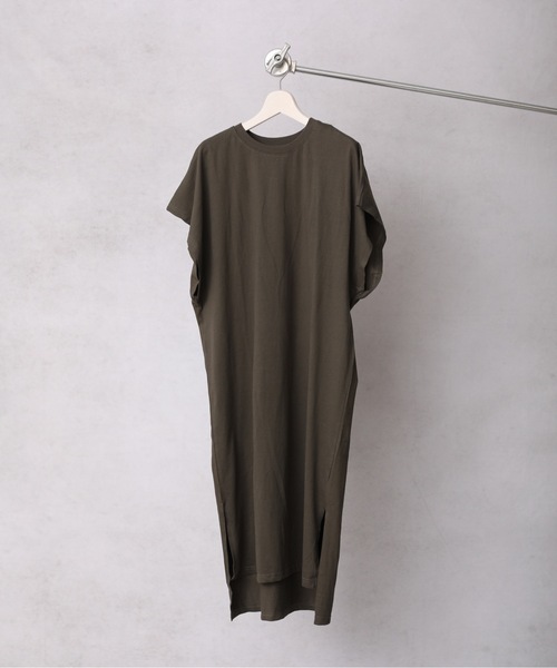 ap retro(アプレトロ)の「フレンチスリーブカットワンピース【ZOZO限定アイテム】(ワンピース・レディース・チャコールグレー/ライトブルー/ブラック/ベージュ/カーキ/アイボリー/ブルーグリーン/ライトベージュ・FREE)」の20枚目の写真