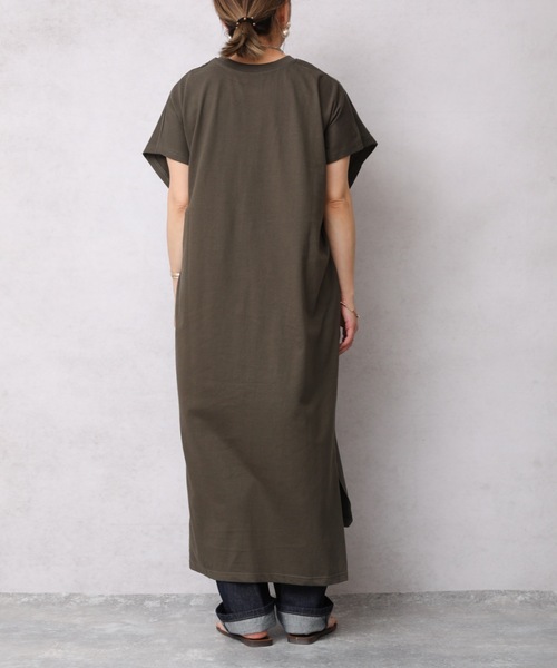 ap retro(アプレトロ)の「フレンチスリーブカットワンピース【ZOZO限定アイテム】(ワンピース・レディース・チャコールグレー/ライトブルー/ブラック/ベージュ/カーキ/アイボリー/ブルーグリーン/ライトベージュ・FREE)」の16枚目の写真