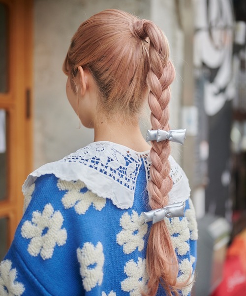 SPINNS（スピンズ）の「顔まわり華やぐ 刺繍レースつけ襟（付け襟・レディース・ホワイト/ブラック/ホワイト系その他・ONESIZE）」の9枚目の写真