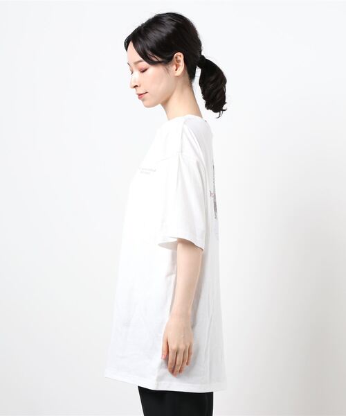 LOWRYS FARM（ローリーズファーム）の「フォトＢＩＧＴＥＥＳＳ　948732（Tシャツ/カットソー・レディース・ホワイト/チャコールグレー/オフホワイト・FREE）」の14枚目の写真