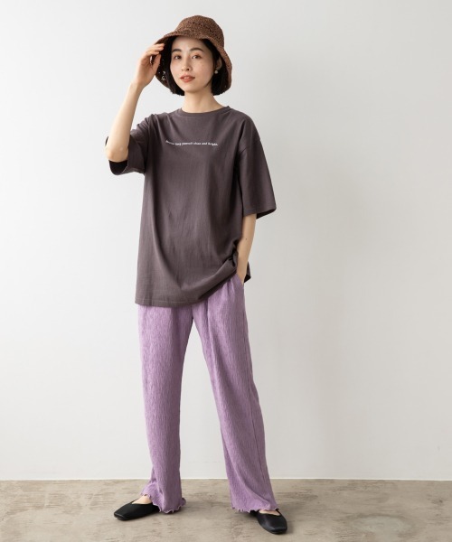 LOWRYS FARM（ローリーズファーム）の「フォトＢＩＧＴＥＥＳＳ　948732（Tシャツ/カットソー・レディース・ホワイト/チャコールグレー/オフホワイト・FREE）」の17枚目の写真