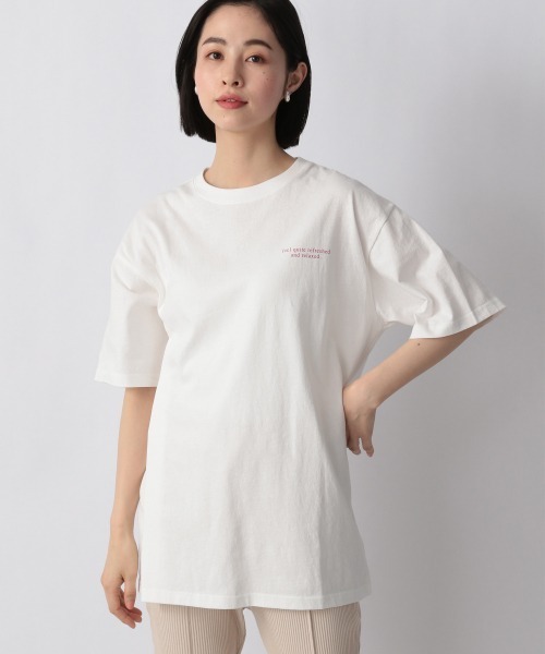 LOWRYS FARM（ローリーズファーム）の「フォトＢＩＧＴＥＥＳＳ　948732（Tシャツ/カットソー・レディース・ホワイト/チャコールグレー/オフホワイト・FREE）」の9枚目の写真