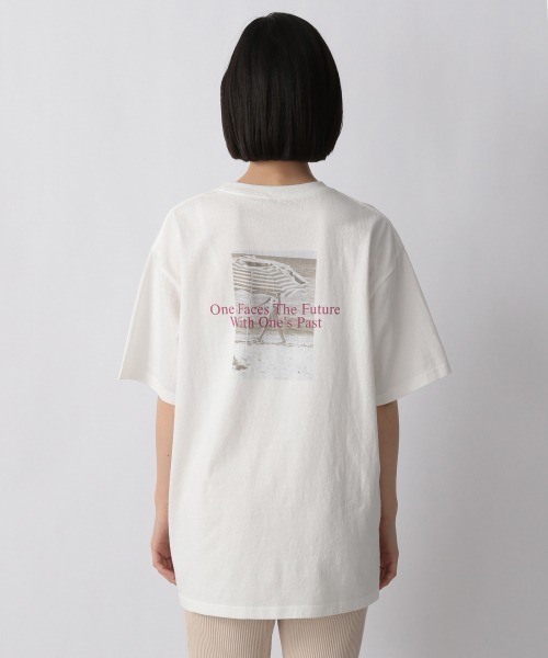 LOWRYS FARM（ローリーズファーム）の「フォトＢＩＧＴＥＥＳＳ　948732（Tシャツ/カットソー・レディース・ホワイト/チャコールグレー/オフホワイト・FREE）」の13枚目の写真