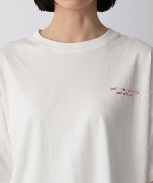 LOWRYS FARM（ローリーズファーム）の「フォトＢＩＧＴＥＥＳＳ　948732（Tシャツ/カットソー・レディース・ホワイト/チャコールグレー/オフホワイト・FREE）」の15枚目の写真