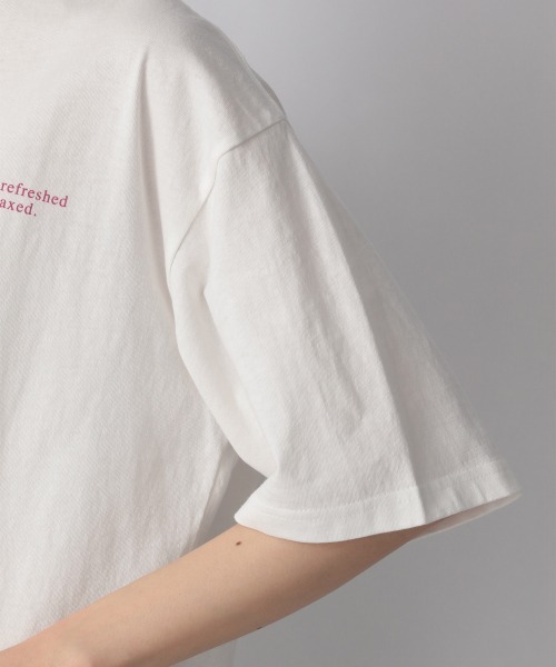 LOWRYS FARM（ローリーズファーム）の「フォトＢＩＧＴＥＥＳＳ　948732（Tシャツ/カットソー・レディース・ホワイト/チャコールグレー/オフホワイト・FREE）」の18枚目の写真