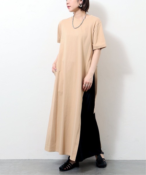 JOINT WORKS(ジョイントワークス)の「J-テンジクサイドプリーツワンピース(ワンピース・レディース・ブラック/ベージュ/サックスブルー・FREE)」の3枚目の写真