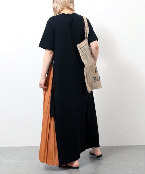JOINT WORKS(ジョイントワークス)の「J-テンジクサイドプリーツワンピース(ワンピース・レディース・ブラック/ベージュ/サックスブルー・FREE)」の6枚目の写真