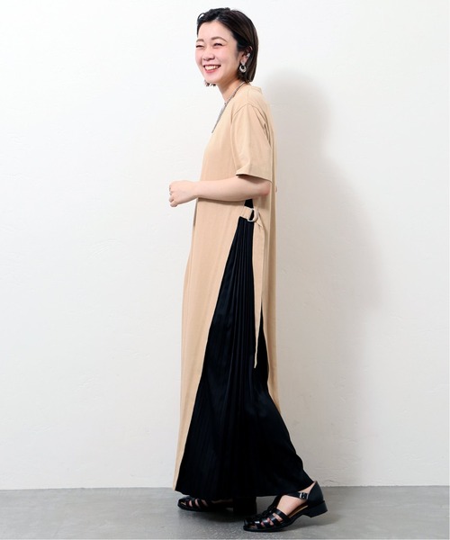 JOINT WORKS(ジョイントワークス)の「J-テンジクサイドプリーツワンピース(ワンピース・レディース・ブラック/ベージュ/サックスブルー・FREE)」の7枚目の写真