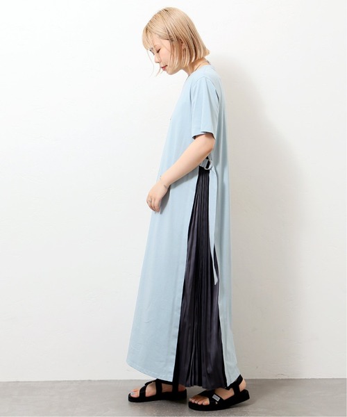 JOINT WORKS(ジョイントワークス)の「J-テンジクサイドプリーツワンピース(ワンピース・レディース・ブラック/ベージュ/サックスブルー・FREE)」の9枚目の写真