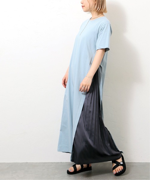 JOINT WORKS(ジョイントワークス)の「J-テンジクサイドプリーツワンピース(ワンピース・レディース・ブラック/ベージュ/サックスブルー・FREE)」の10枚目の写真