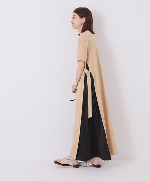 JOINT WORKS(ジョイントワークス)の「J-テンジクサイドプリーツワンピース(ワンピース・レディース・ブラック/ベージュ/サックスブルー・FREE)」の17枚目の写真