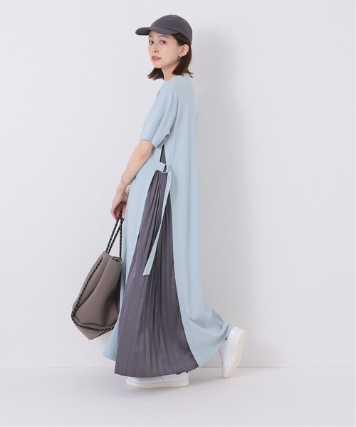 JOINT WORKS(ジョイントワークス)の「J-テンジクサイドプリーツワンピース(ワンピース・レディース・ブラック/ベージュ/サックスブルー・FREE)」の20枚目の写真