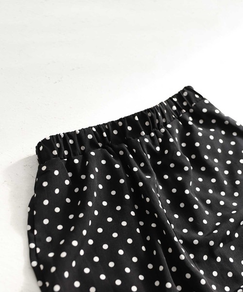 antiqua（アンティカ）の「ドット柄ワイドパンツ（その他パンツ