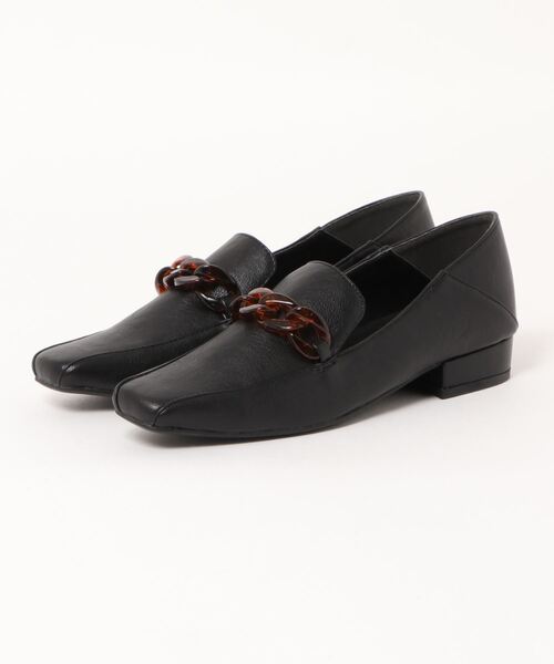 ROSE BUD（ローズバッド）の「チェーンローファー（ローファー・レディース・ブラック/シルバー・38/36/37）」の2枚目の写真