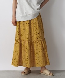 カットワーク刺繍スカート 948621