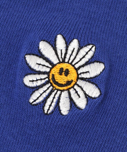 WIGGLE WIGGLE(ウィグルウィグル)の「WIGGLE WIGGLE/刺繍SOCKS スマイル 2951312(ソックス/靴下・レディース・ブルー・0)」の2枚目の写真