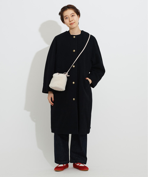 CHILD WOMAN（チャイルドウーマン）の「WOOL混ボア　ミニ巾着ショルダーBAG（ショルダーバッグ・レディース・アイボリー/ピンク/グリーン・FREE）」の12枚目の写真