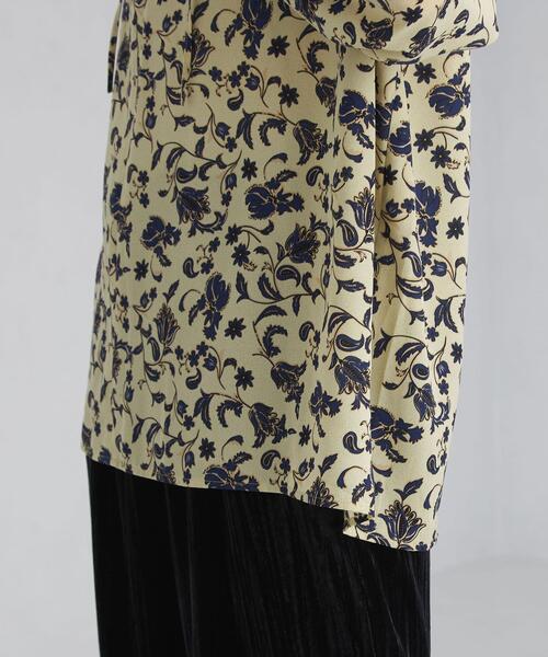green label relaxing（グリーンレーベルリラクシング）の「ヴィンテージ フラワー プリント ブラウス（シャツ/ブラウス・レディース・ネイビー/オフホワイト・FREE）」の8枚目の写真