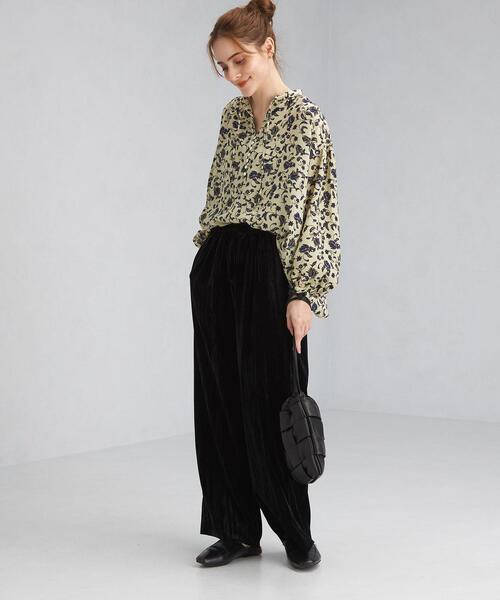 green label relaxing（グリーンレーベルリラクシング）の「ヴィンテージ フラワー プリント ブラウス（シャツ/ブラウス・レディース・ネイビー/オフホワイト・FREE）」の12枚目の写真