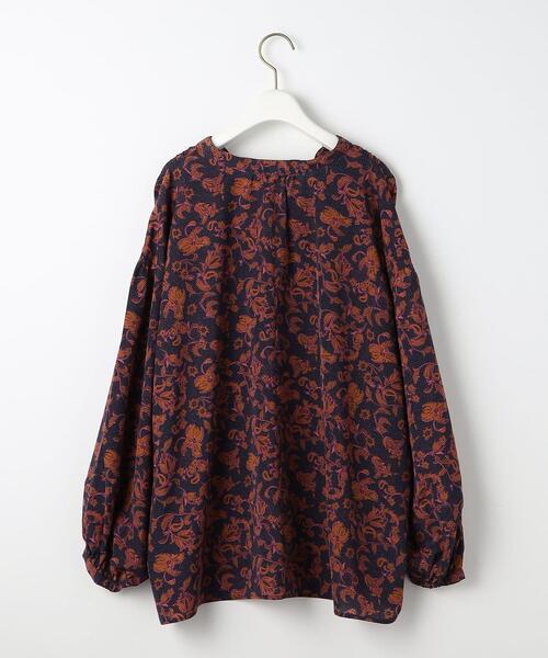 green label relaxing（グリーンレーベルリラクシング）の「ヴィンテージ フラワー プリント ブラウス（シャツ/ブラウス・レディース・ネイビー/オフホワイト・FREE）」の17枚目の写真