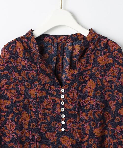 green label relaxing（グリーンレーベルリラクシング）の「ヴィンテージ フラワー プリント ブラウス（シャツ/ブラウス・レディース・ネイビー/オフホワイト・FREE）」の18枚目の写真