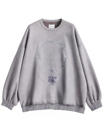 SHAREEF | "BARBED WIRE" MICRO SUEDE SWEAT(スウェット)