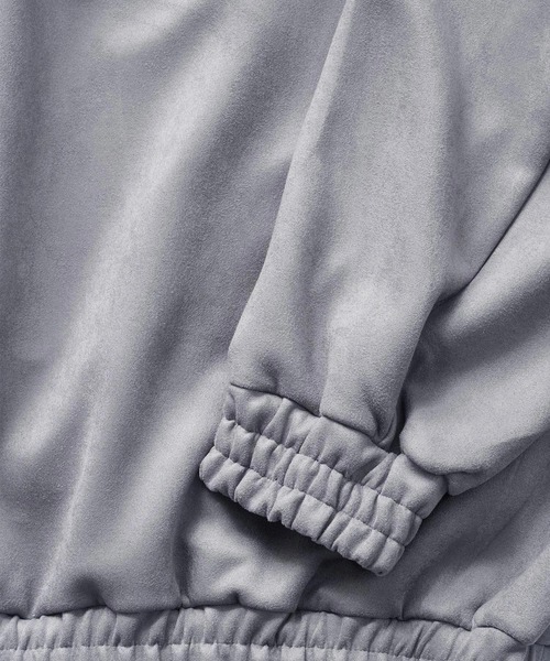 SHAREEF(シャリーフ)の「"BARBED WIRE" MICRO SUEDE SWEAT(スウェット・メンズ・ブラック/グレー・3/2/1)」の9枚目の写真