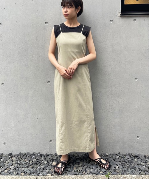 frunco（フランコ）の「ペンシルキャミワンピ（ワンピース・レディース・ブラック/ブラウン/グリーン・FREE）」の12枚目の写真