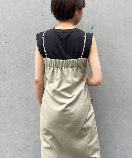 frunco（フランコ）の「ペンシルキャミワンピ（ワンピース・レディース・ブラック/ブラウン/グリーン・FREE）」の18枚目の写真