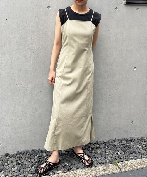 frunco（フランコ）の「ペンシルキャミワンピ（ワンピース・レディース・ブラック/ブラウン/グリーン・FREE）」の22枚目の写真