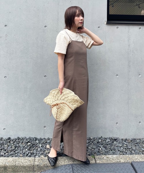 frunco（フランコ）の「ペンシルキャミワンピ（ワンピース・レディース・ブラック/ブラウン/グリーン・FREE）」の13枚目の写真