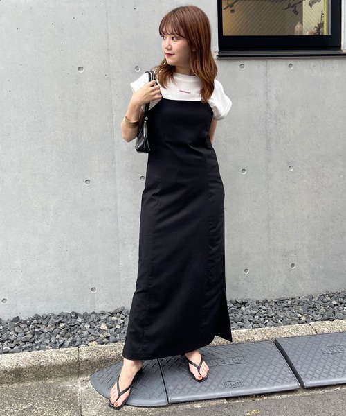 frunco（フランコ）の「ペンシルキャミワンピ（ワンピース・レディース・ブラック/ブラウン/グリーン・FREE）」の21枚目の写真