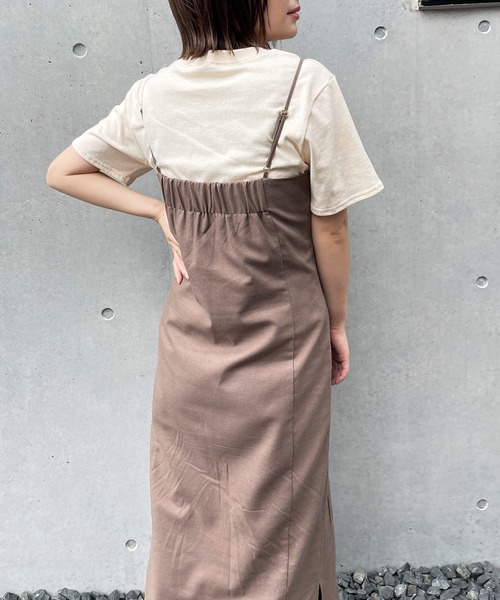 frunco（フランコ）の「ペンシルキャミワンピ（ワンピース・レディース・ブラック/ブラウン/グリーン・FREE）」の7枚目の写真