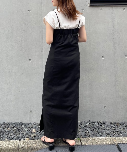 frunco（フランコ）の「ペンシルキャミワンピ（ワンピース・レディース・ブラック/ブラウン/グリーン・FREE）」の8枚目の写真