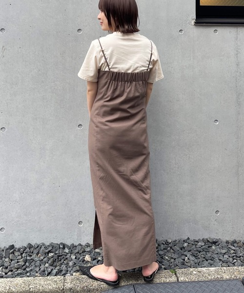 frunco（フランコ）の「ペンシルキャミワンピ（ワンピース・レディース・ブラック/ブラウン/グリーン・FREE）」の10枚目の写真