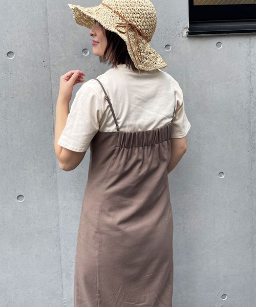 frunco（フランコ）の「ペンシルキャミワンピ（ワンピース・レディース・ブラック/ブラウン/グリーン・FREE）」の14枚目の写真