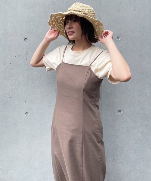 frunco（フランコ）の「ペンシルキャミワンピ（ワンピース・レディース・ブラック/ブラウン/グリーン・FREE）」の6枚目の写真