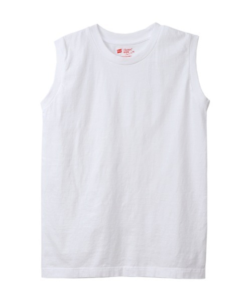 HANES(ヘインズ)の「【Hanes/ヘインズ】レディース ジャパンフィットフォーハー【2枚組】スリーブレスTシャツ 5.3oz(Tシャツ/カットソー・レディース・その他3・MEDIUM/LARGE)」の2枚目の写真