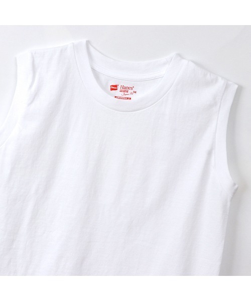 HANES(ヘインズ)の「【Hanes/ヘインズ】レディース ジャパンフィットフォーハー【2枚組】スリーブレスTシャツ 5.3oz(Tシャツ/カットソー・レディース・その他3・MEDIUM/LARGE)」の3枚目の写真
